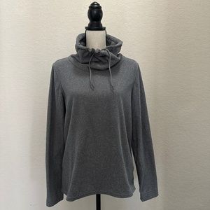 Bass Standing Cowl Neck Fleece Sweater